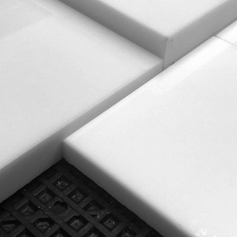 Pure White Glass stone Tile, Crystal White Nano