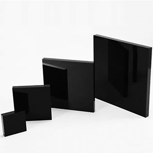 Nano pierre noire, panneaux de verre cristallisé noir