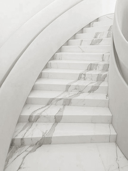 Marmo bianco di Carrara artificiale, vetro nano bianco di Carrara
