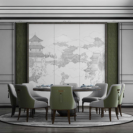 Die Nanoglas-Hintergrundwand kann als Hintergrundwand für Restaurants, Flure, Korridore und andere thematische Hintergrundwände verwendet werden.